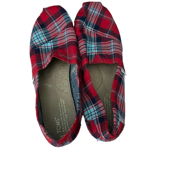 TOMS Alpargata Slip on Shoes plaid - Picture 4 of 5